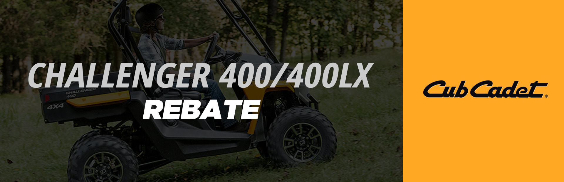 Cub Cadet: Challenger 400/400LX Promotion